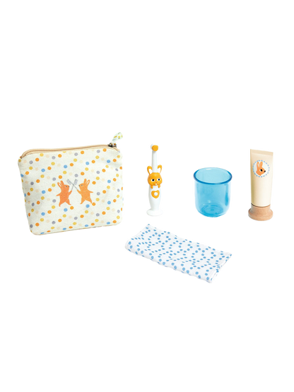 Zestaw do mycia zębów dla lalki Pomea Djeco BÉBÉ Concept 