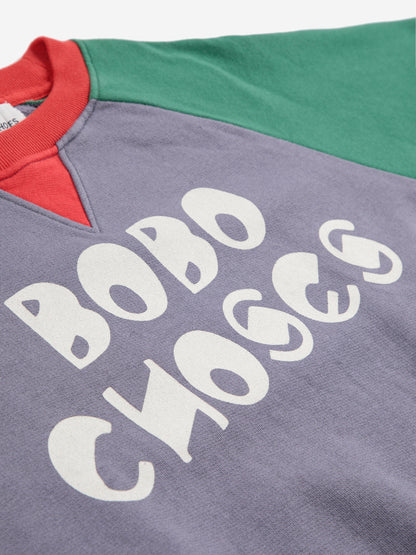 Bobo Choses color block ranglan sweatshirt Kids Bobo Choses BÉBÉ Concept 