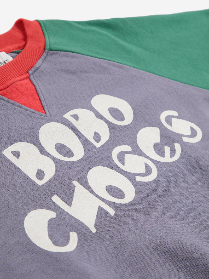 Bobo Choses color block ranglan sweatshirt Kids Bobo Choses BÉBÉ Concept 