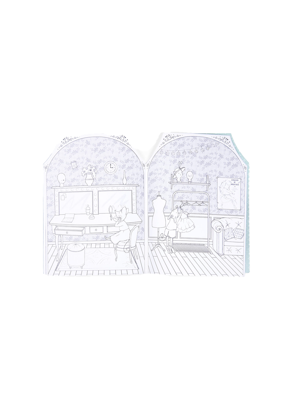 Kolorowanka z naklejkami Moulin Roty BÉBÉ Concept