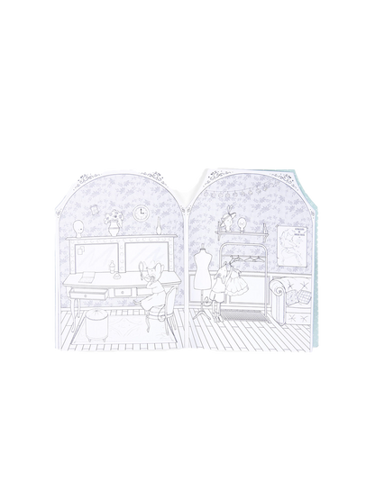 Kolorowanka z naklejkami Moulin Roty BÉBÉ Concept