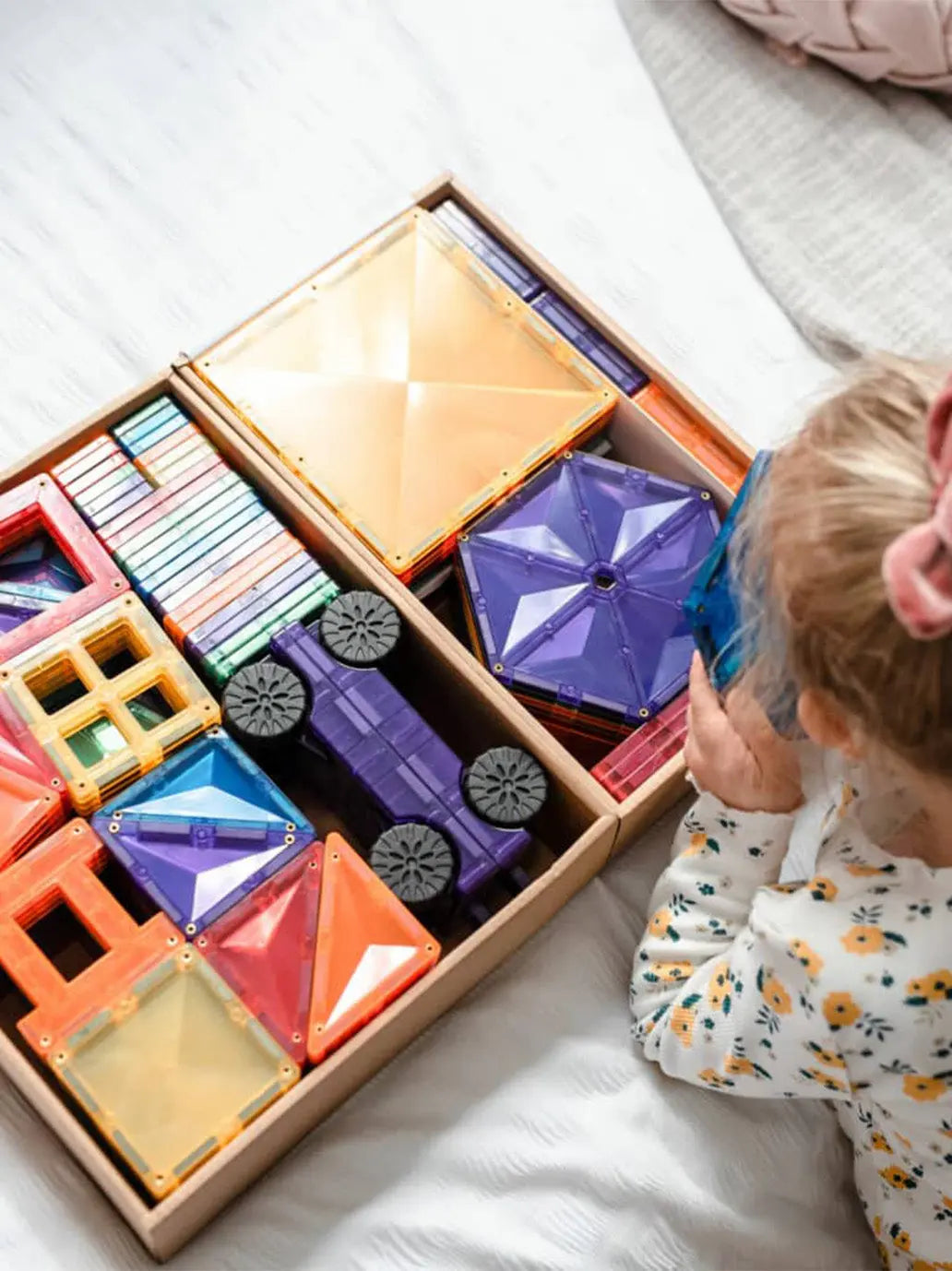 Klocki magnetyczne Rainbow Mega Pack Connetix BÉBÉ Concept 