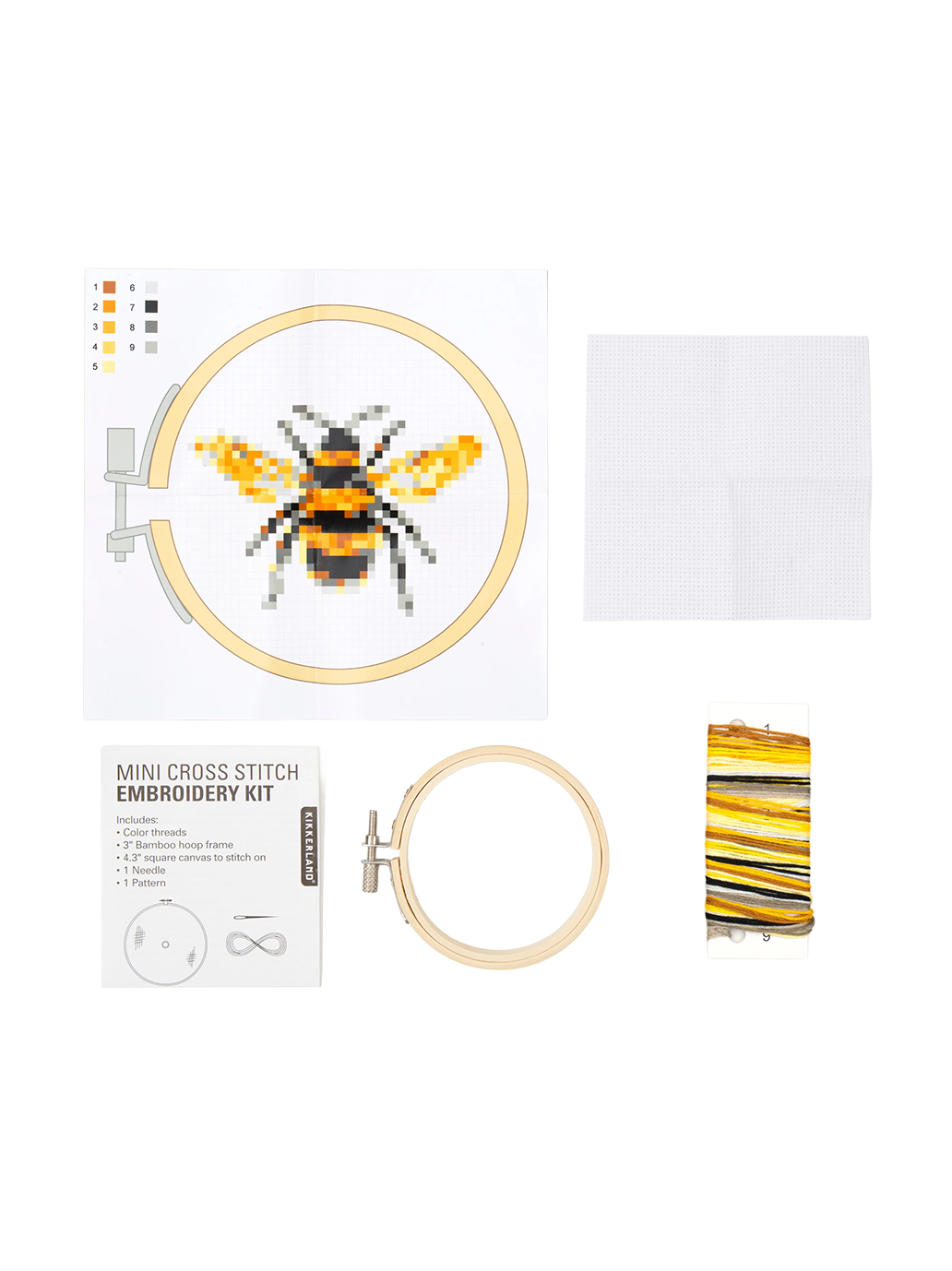 Mini zestaw do wyszywania Embroidery Set Kikkerland BÉBÉ Concept 