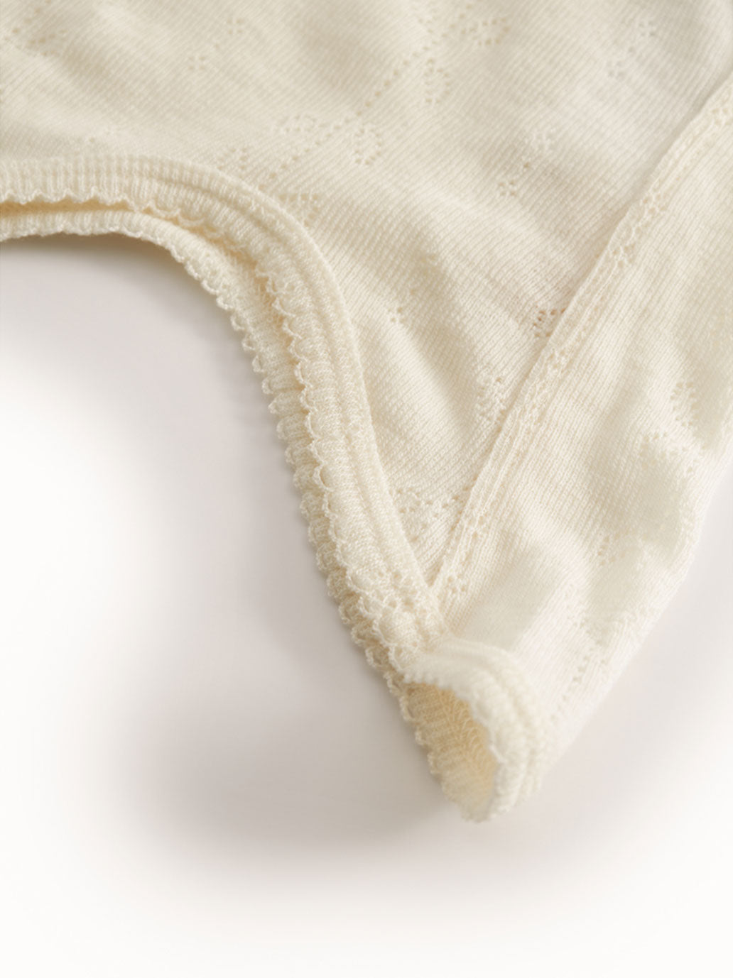 Kominiarka niemowlęca merino Balaclava Pointelle MarMar Copenhagen BÉBÉ Concept 