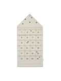 plátěný adventní kalendář s přihrádkami