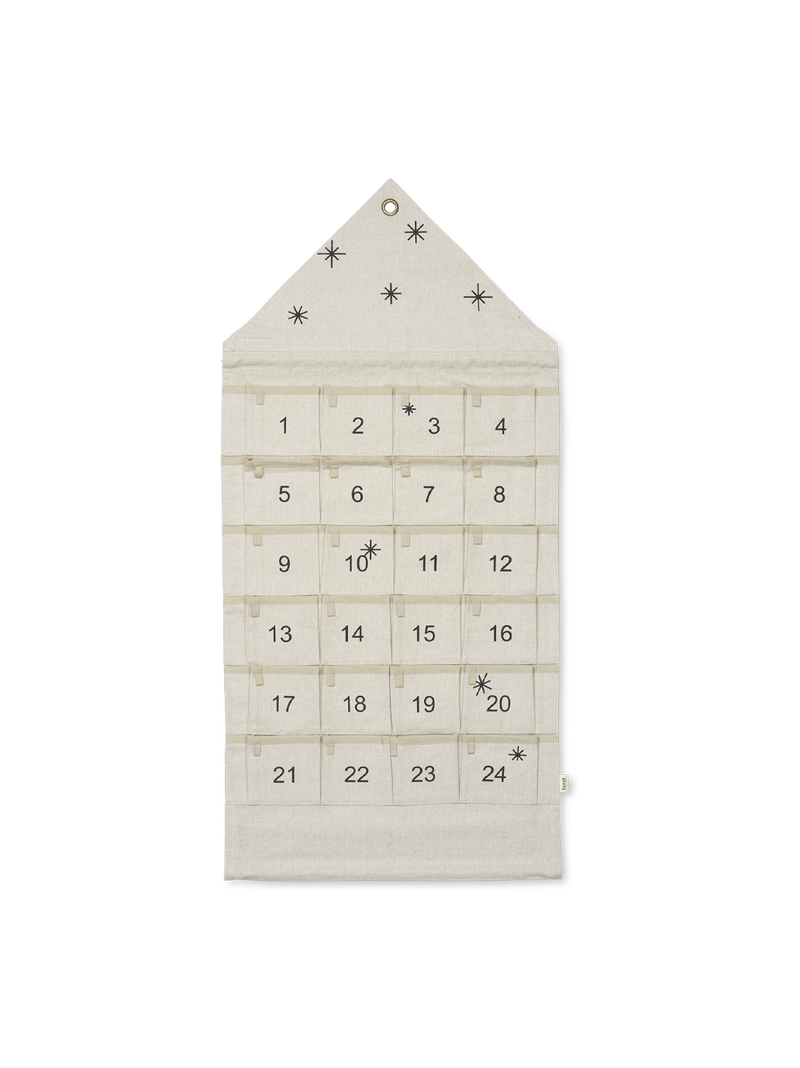 полотняний адвент-календар з відділеннями