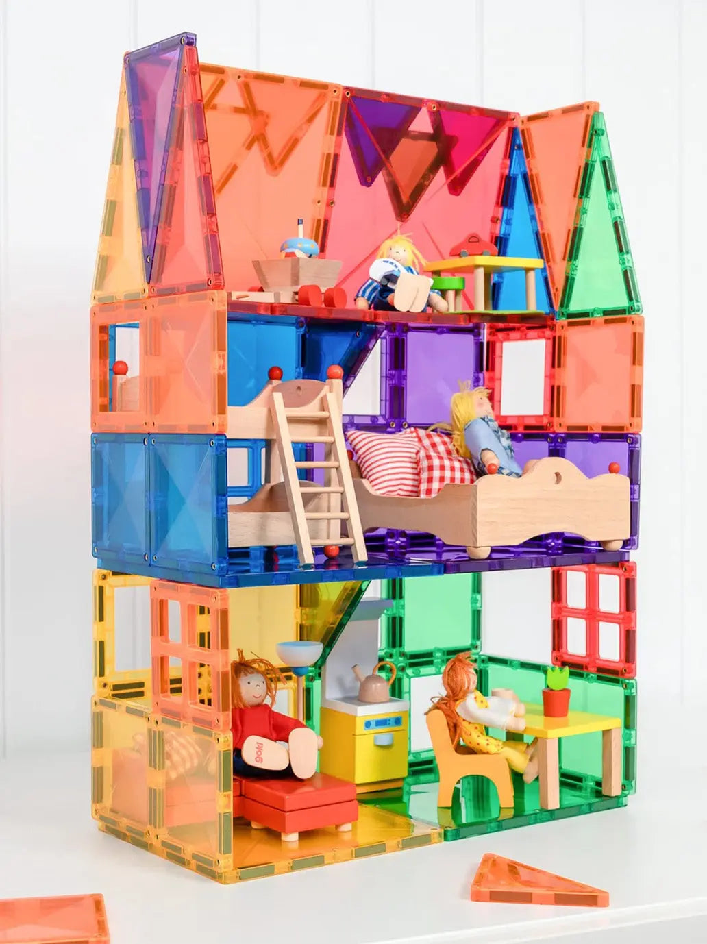 Klocki magnetyczne Rainbow Starter Pack Connetix BÉBÉ Concept 