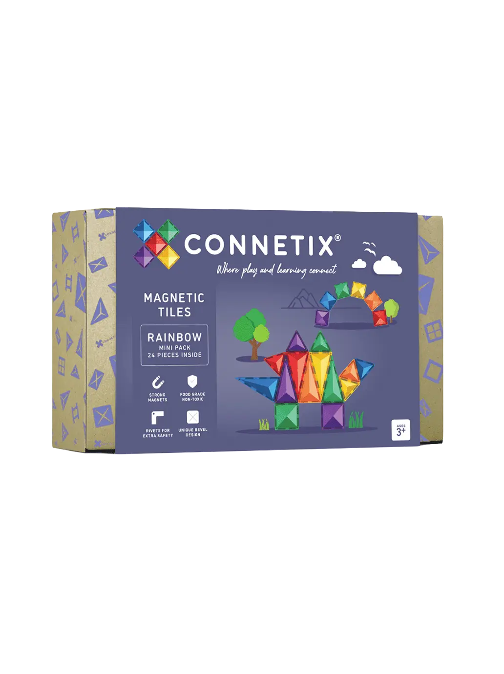 Klocki magnetyczne Rainbow Mini Pack Connetix BÉBÉ Concept 