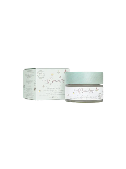 OUTLET Rozświetlający nawilżający krem do twarzy bezpieczny w ciąży i połogu Little Butterfly London BEBE Concept 