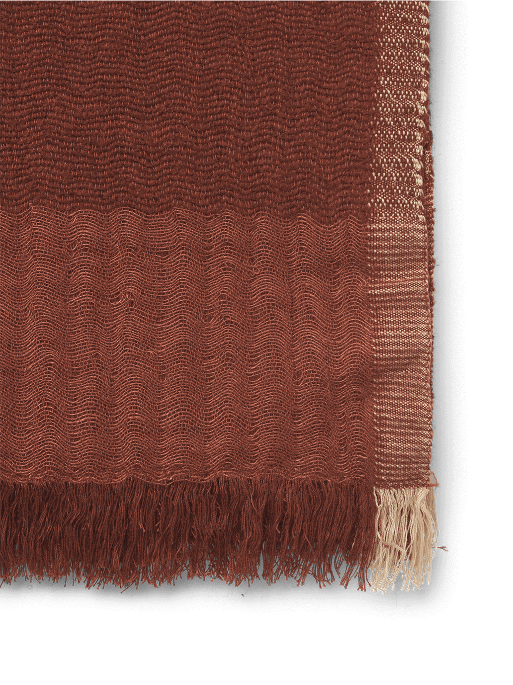 Pled z mieszanki bawełny, wełny merino i lnu Weaver Throw Ferm Living BÉBÉ Concept