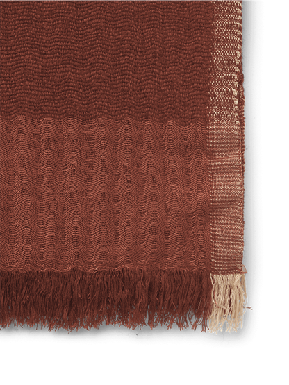 Pled z mieszanki bawełny, wełny merino i lnu Weaver Throw Ferm Living BÉBÉ Concept