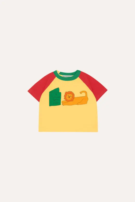 Reading Lion Baby Tshirt The Campamento BEBE Concept 