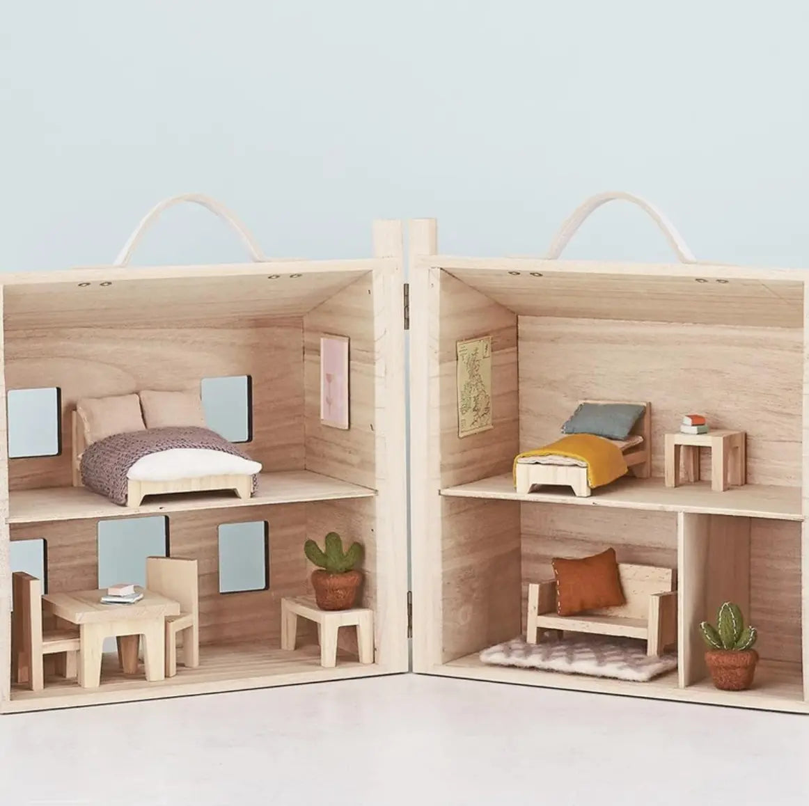 zestaw ręcznie wykonanych mebelków do domku Holdie House Olli Ella BÉBÉ Concept