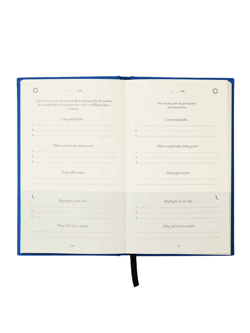 Notatnik The Five Minute Journal Intelligent Change BÉBÉ Concept 