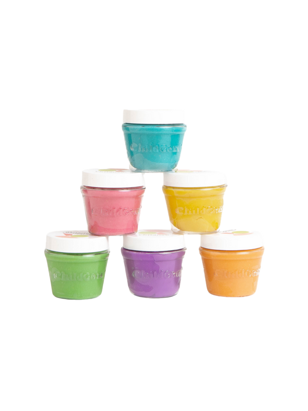 Naturalna ciastolina w słoiczkach 6 kolorów ChildGen BÉBÉ Concept 