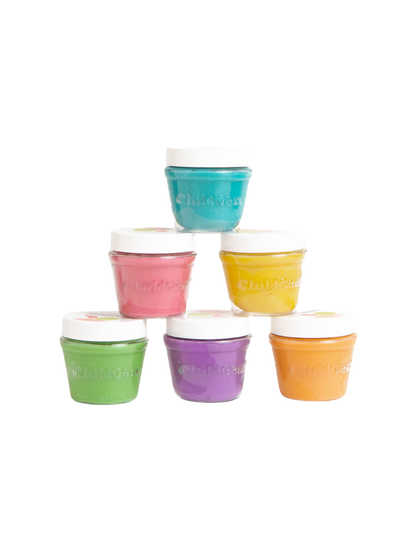 Naturalna ciastolina w słoiczkach 6 kolorów ChildGen BÉBÉ Concept 