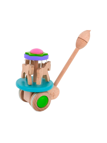 Drewniana zabawka pchacz Bajo BÉBÉ Concept 