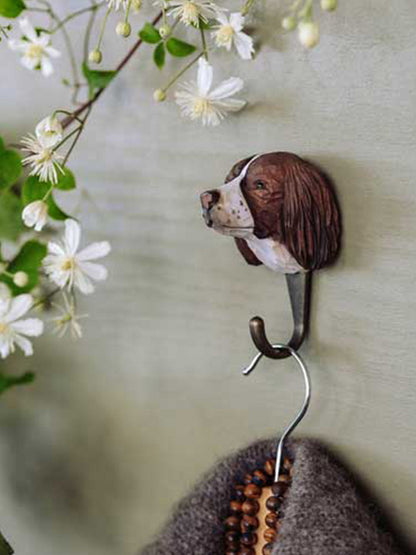 Drewniany haczyk Springer Spaniel Wildlife Garden BÉBÉ Concept 