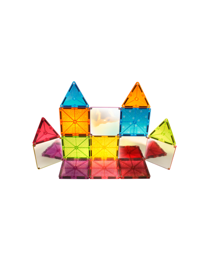 Klocki magnetyczne z brokatem Stardust 15 el. Magna-Tiles BÉBÉ Concept