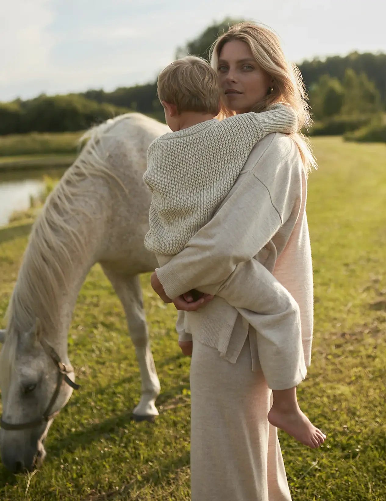 szerokie spodnie merino Mama Everyday Mille Family BEBE Concept 