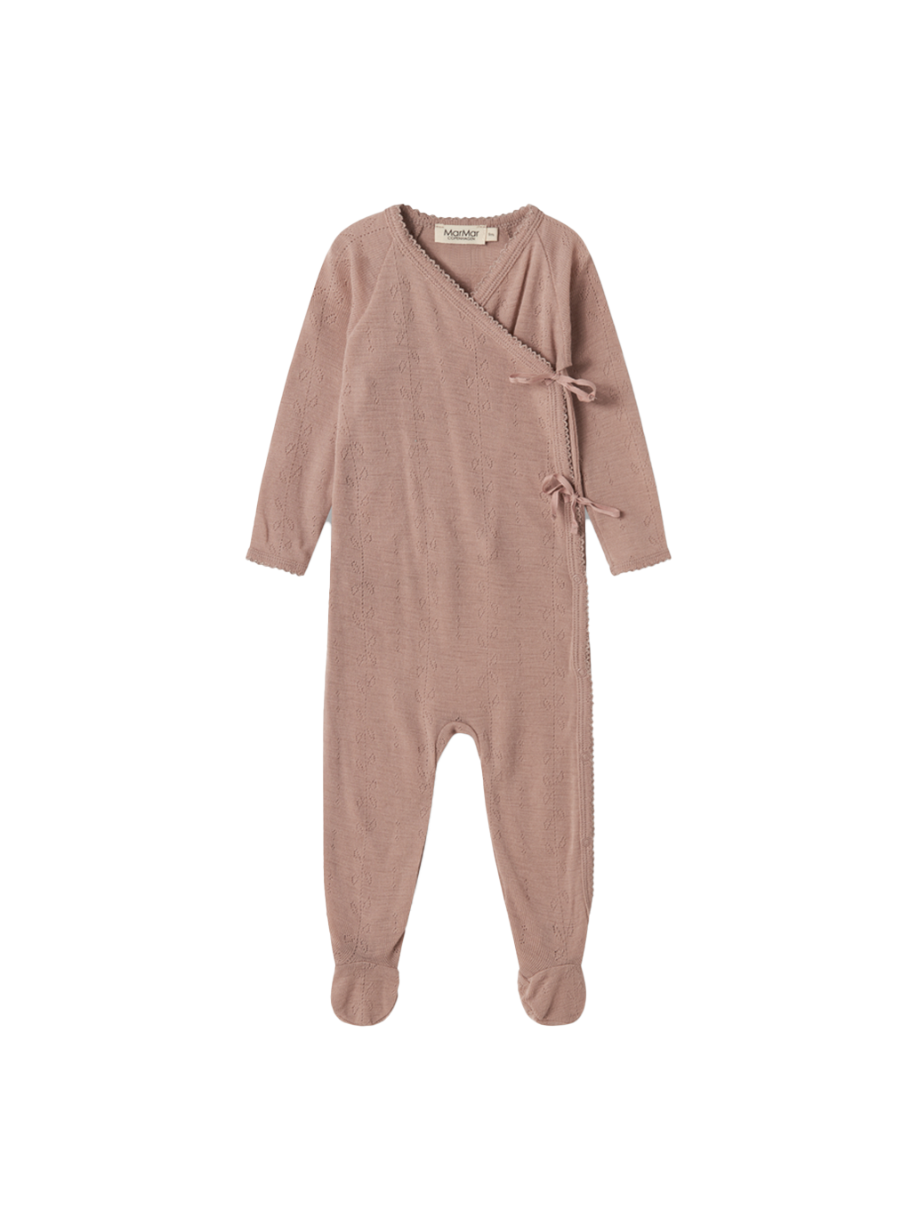 Śpioszki niemowlęce merino Rubetta Pointelle MarMar Copenhagen BÉBÉ Concept 