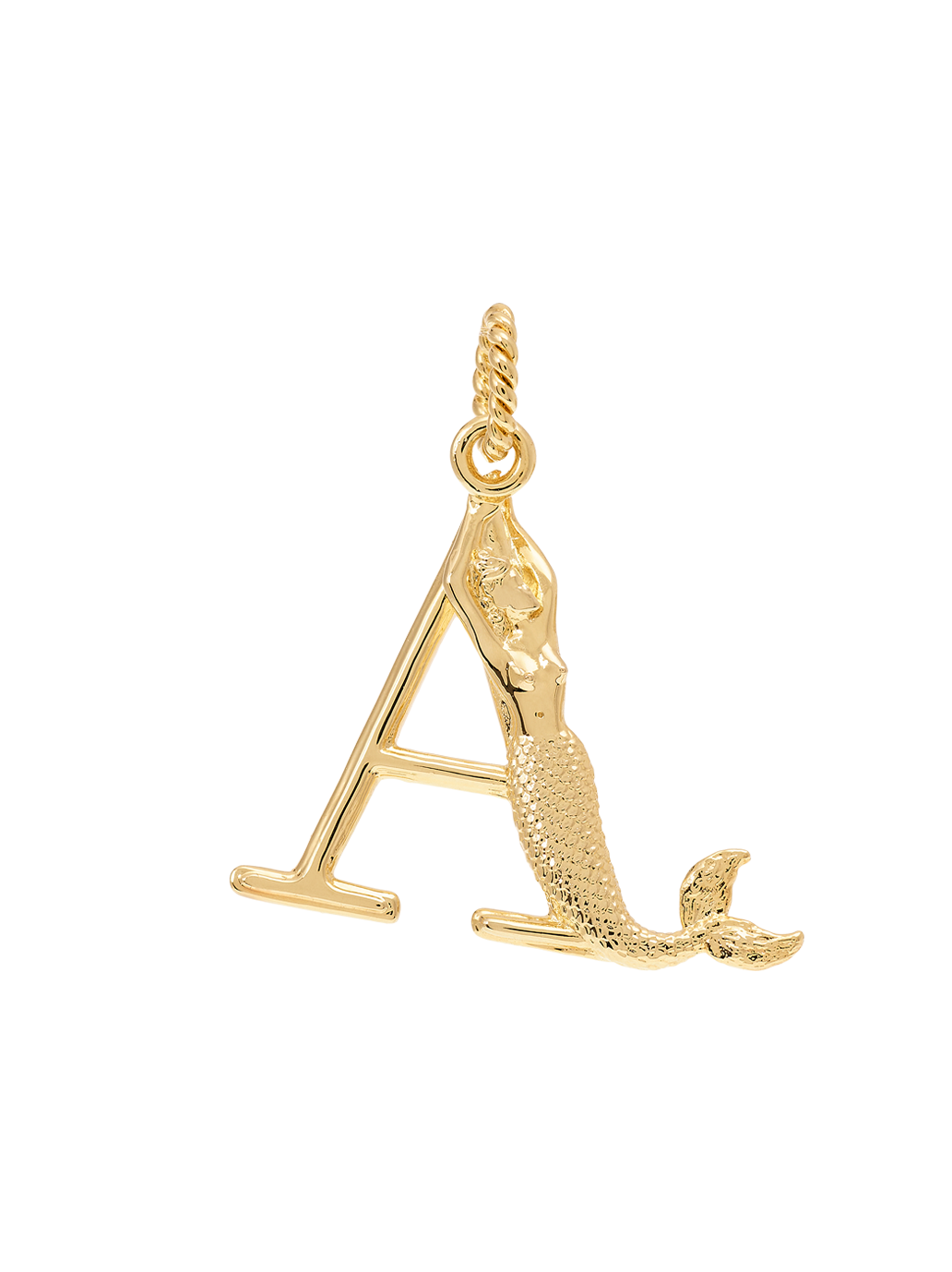 Pozłacana zawieszka Initial Muse Necklace Charm A