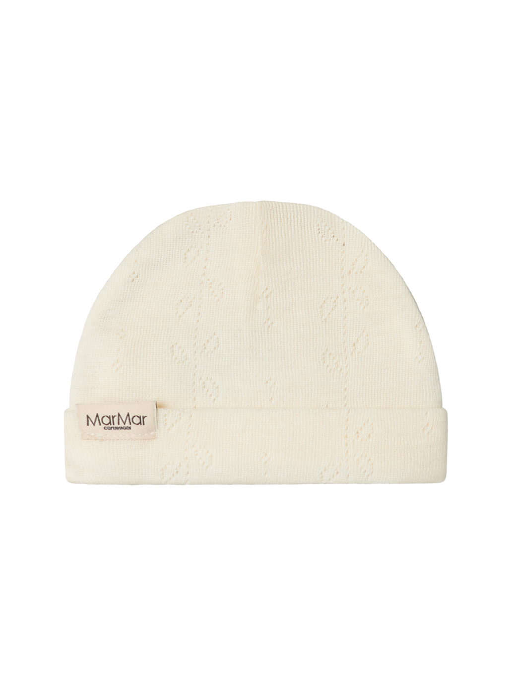 Czapeczka niemowlęca z merino Aiko Pointelle MarMar Copenhagen BÉBÉ Concept 