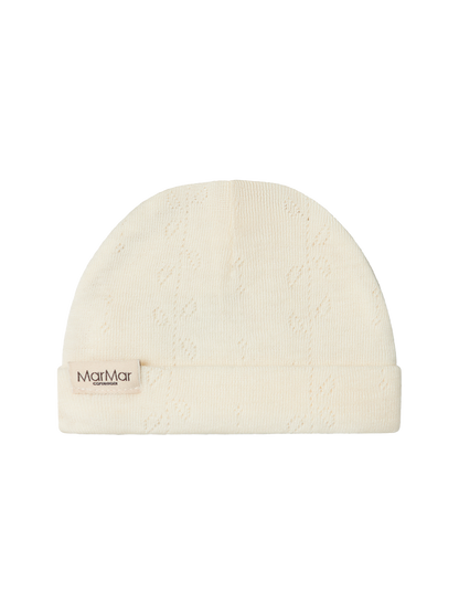 Czapeczka niemowlęca z merino Aiko Pointelle MarMar Copenhagen BÉBÉ Concept 