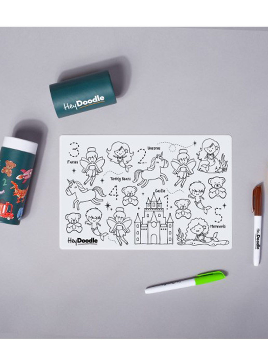 Mata silikonowa do wielokrotnego kolorowania A4 HeyDoodle BÉBÉ Concept 