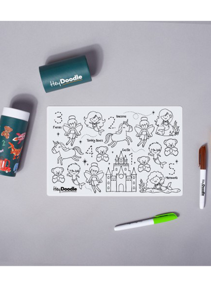 Mata silikonowa do wielokrotnego kolorowania A4 HeyDoodle BÉBÉ Concept 