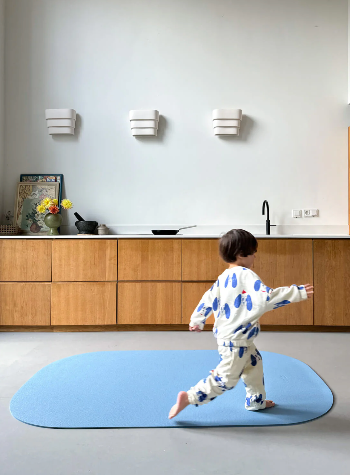 Wszechstronna mata podłogowa Stapelstein Mat LIGHT BLUE