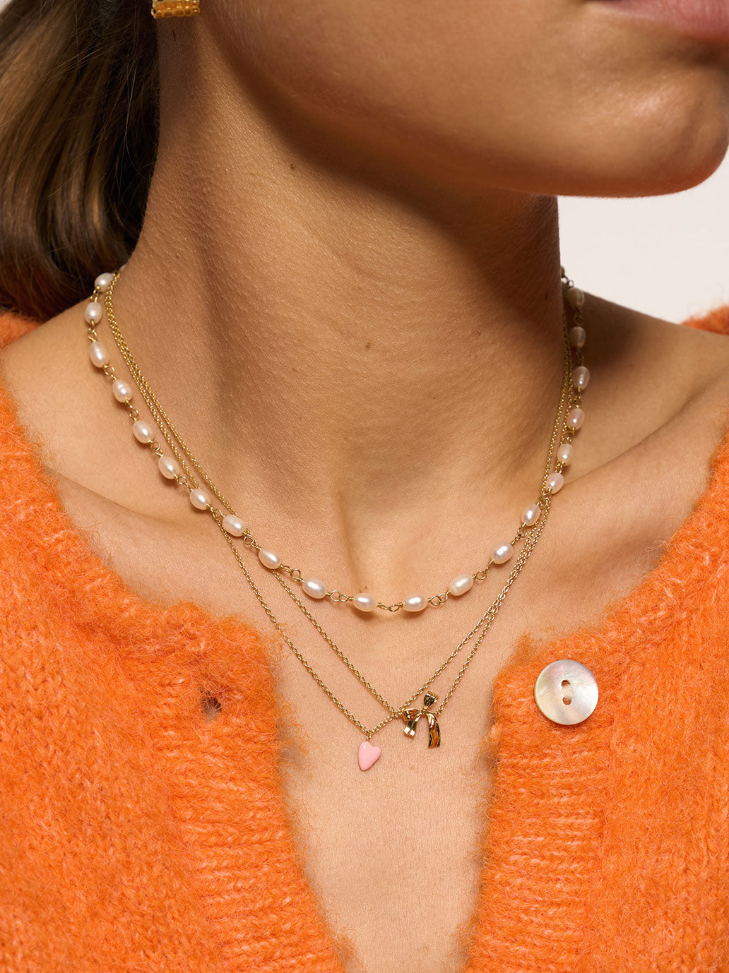 Naszyjnik Heart Beat GOLDPLATED / ROSE