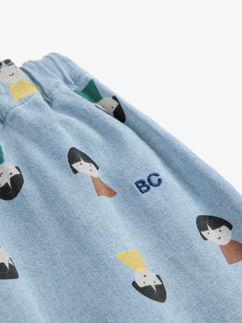 Game Pawns all over light denim pants Baby Bobo Choses BÉBÉ Concept 