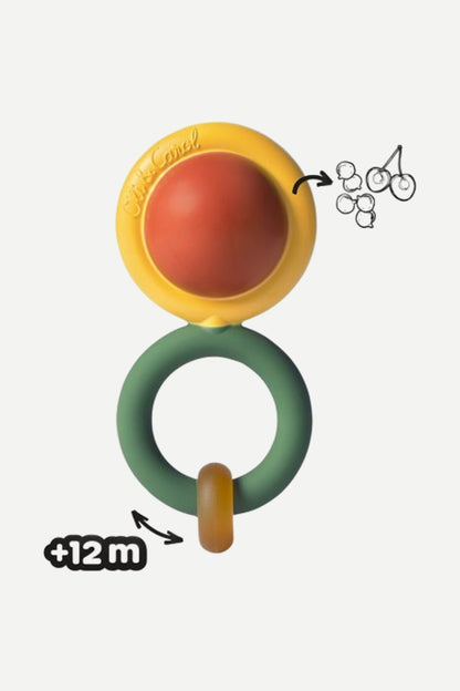 Grzechotka sensoryczna z kauczuku Evolutive Capsule RATTLE