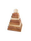dřevěná čtvercová pyramida
