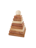 drewniana piramida kwadratowa