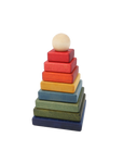 dřevěná čtvercová pyramida rainbow