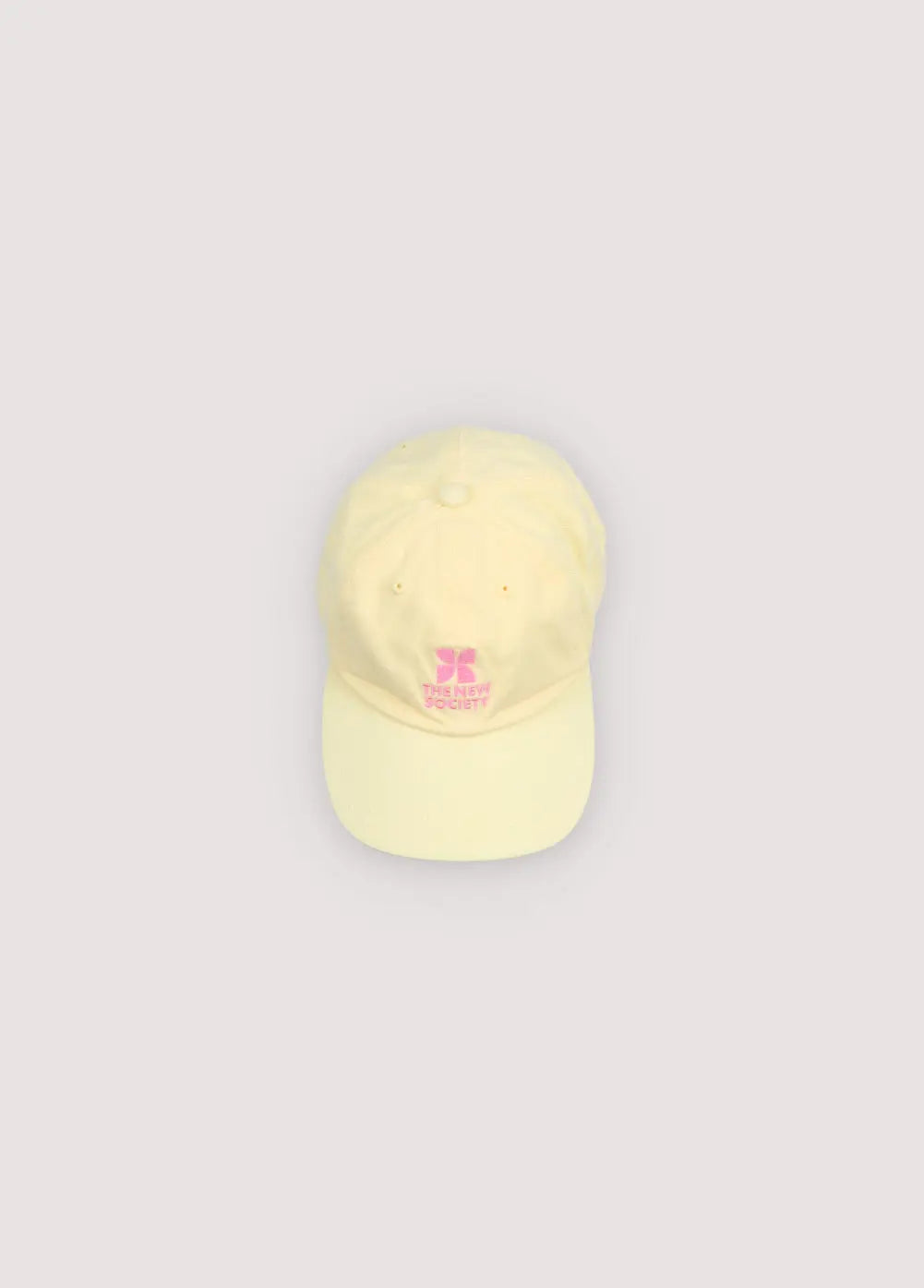 TNS Logo Cap Soft Lemon The New Society BEBE Concept 