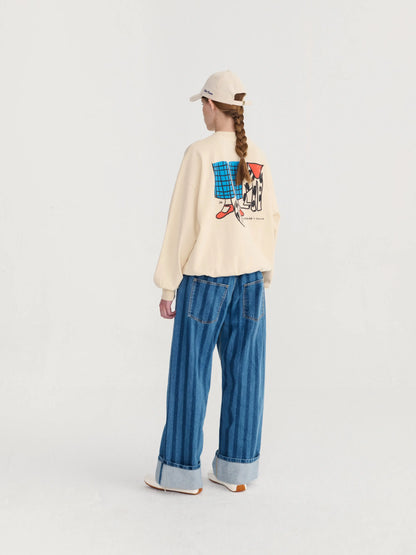 Dog Friendship relaxed sweatshirt Bobo Choses BEBE Concept 