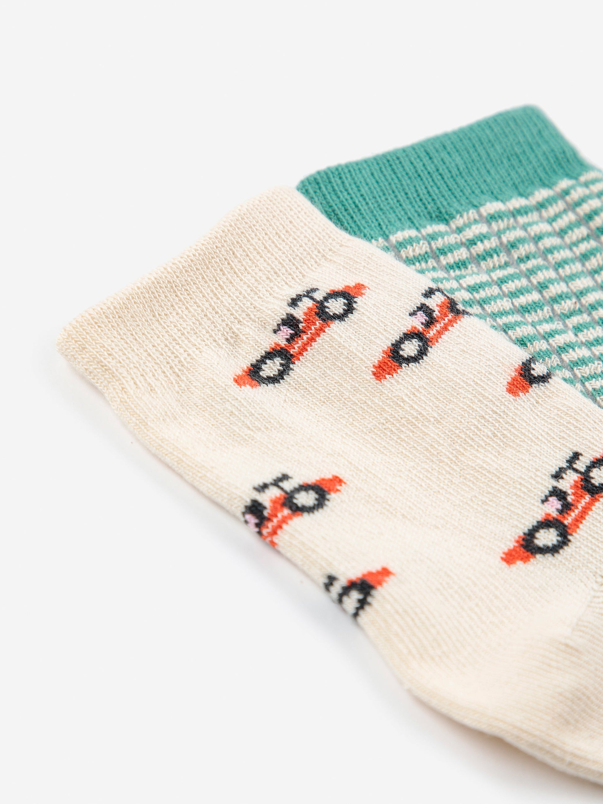 Race Car all over short socks pack Bobo Choses BÉBÉ Concept 