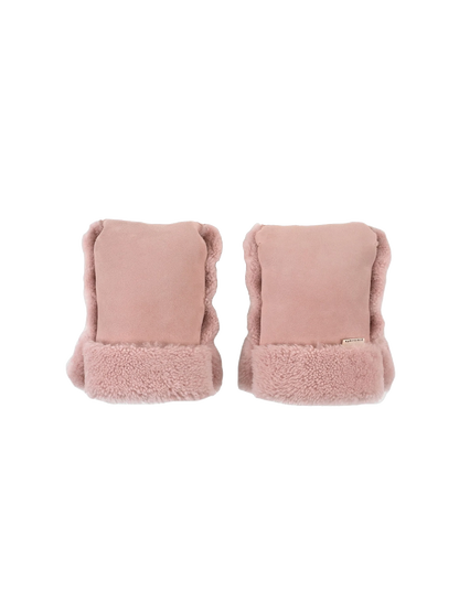 Mufki z naturalną wełną merino ROSE