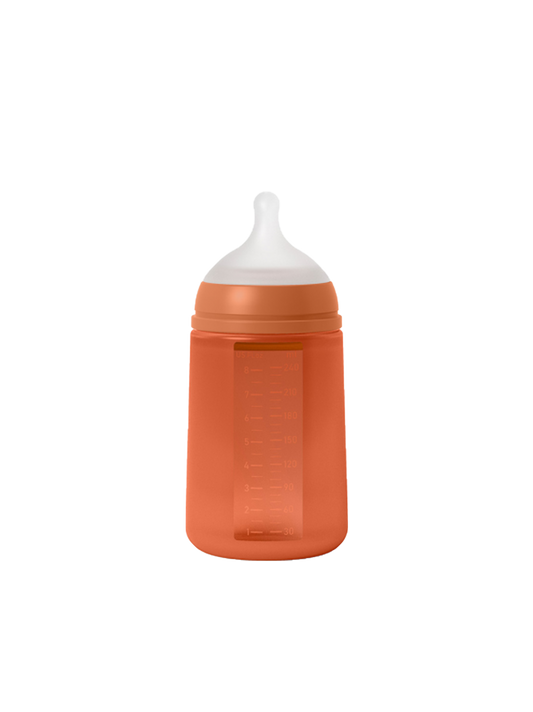 Antikoliková silikonová kojenecká láhev SX Pro Color Essence