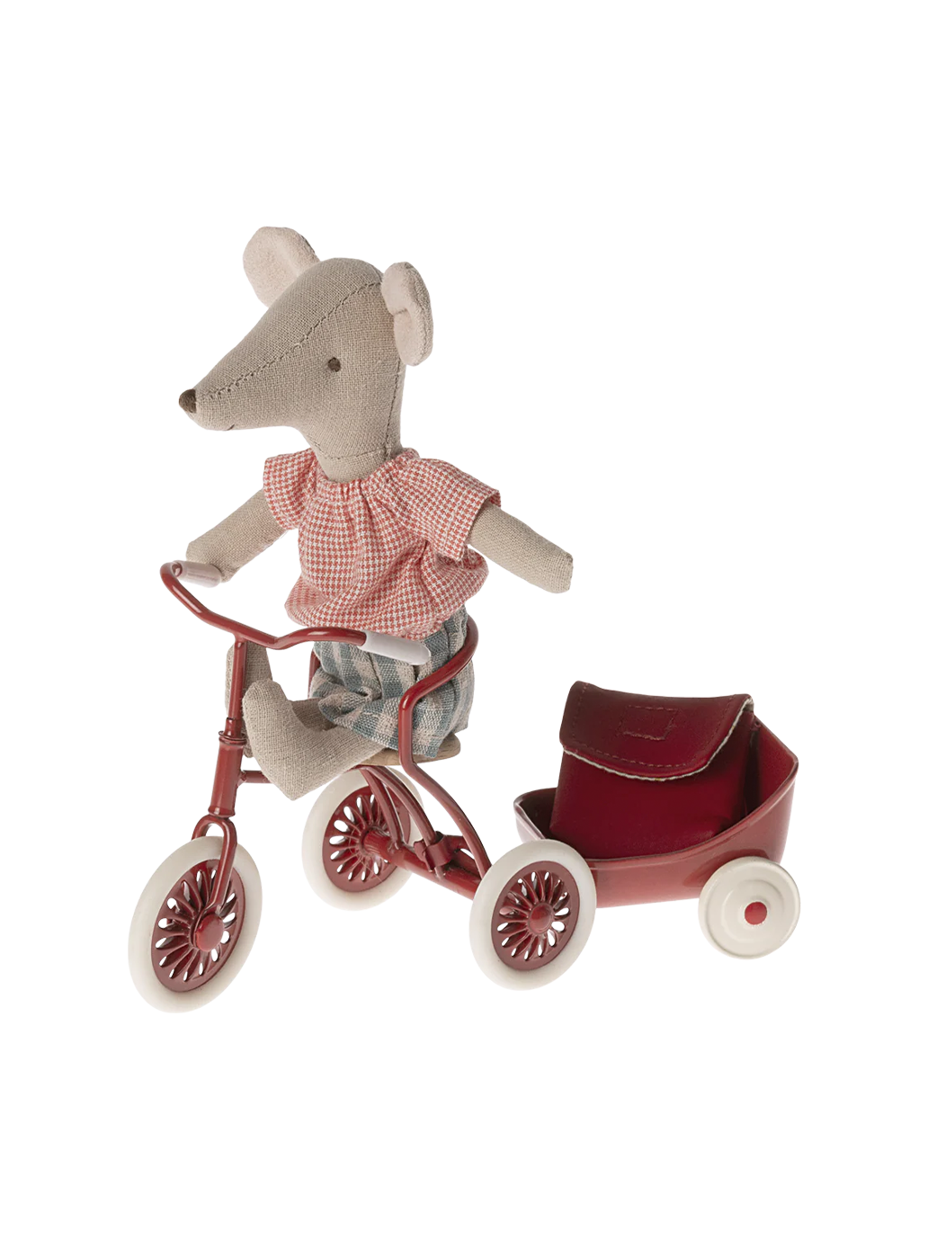 Miniaturowy rowerek trzykołowy Abri Maileg BÉBÉ Concept 