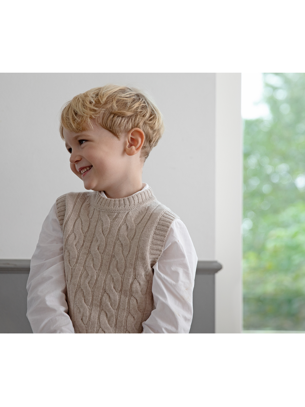 Kamizelka Meri Vest z wełny i kaszmiru HOLMM BÉBÉ Concept