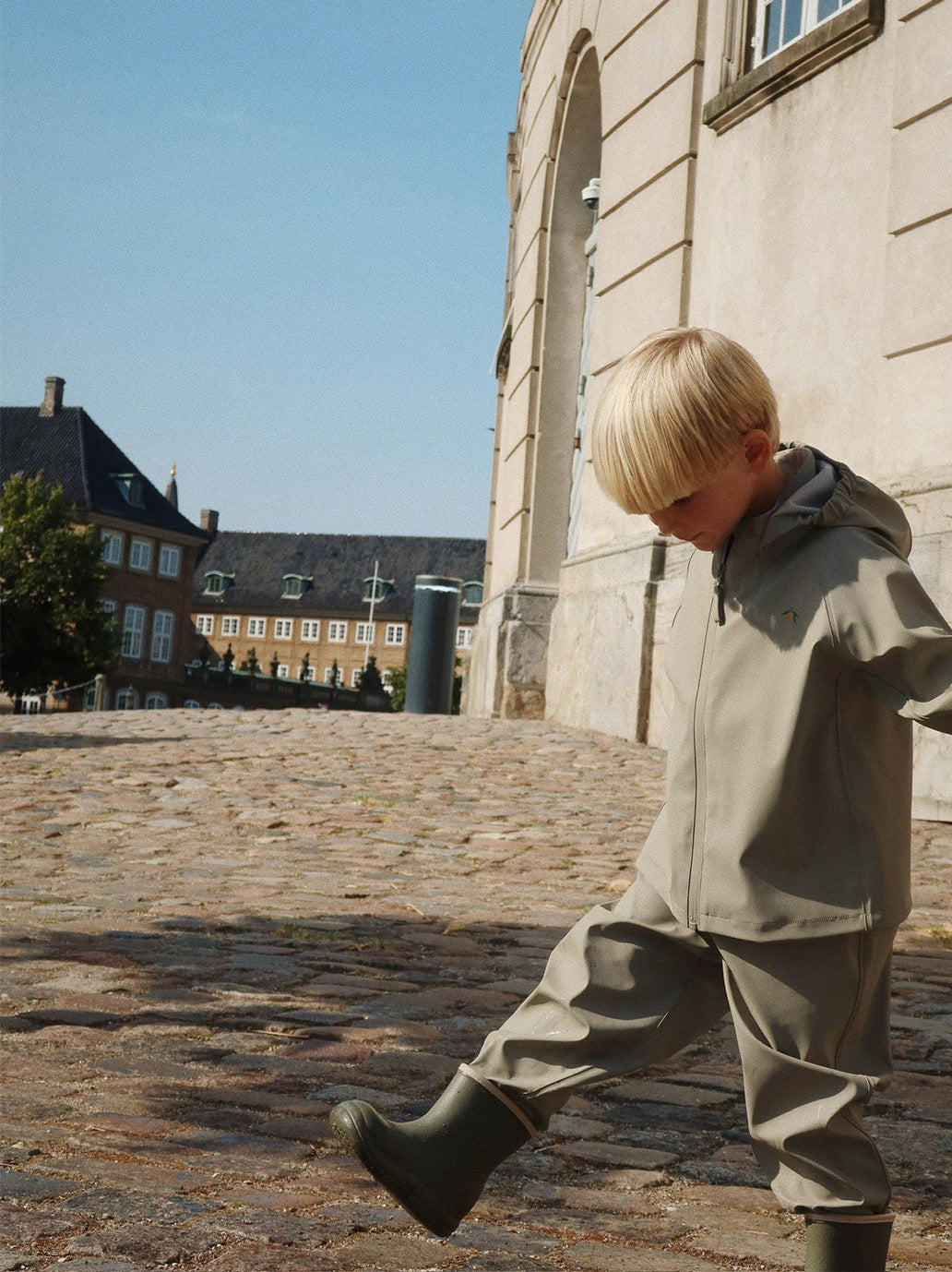 Ocieplany zestaw przeciwdeszczowy Rainy Palme set Konges Slojd BÉBÉ Concept 