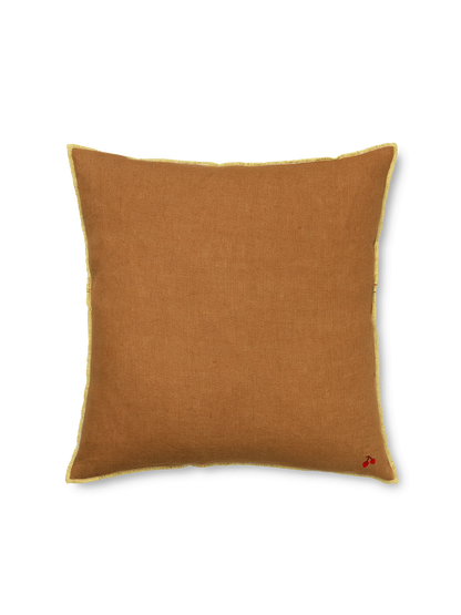 Lniana poduszka z kontrastowym obszyciem Ferm Living BÉBÉ Concept