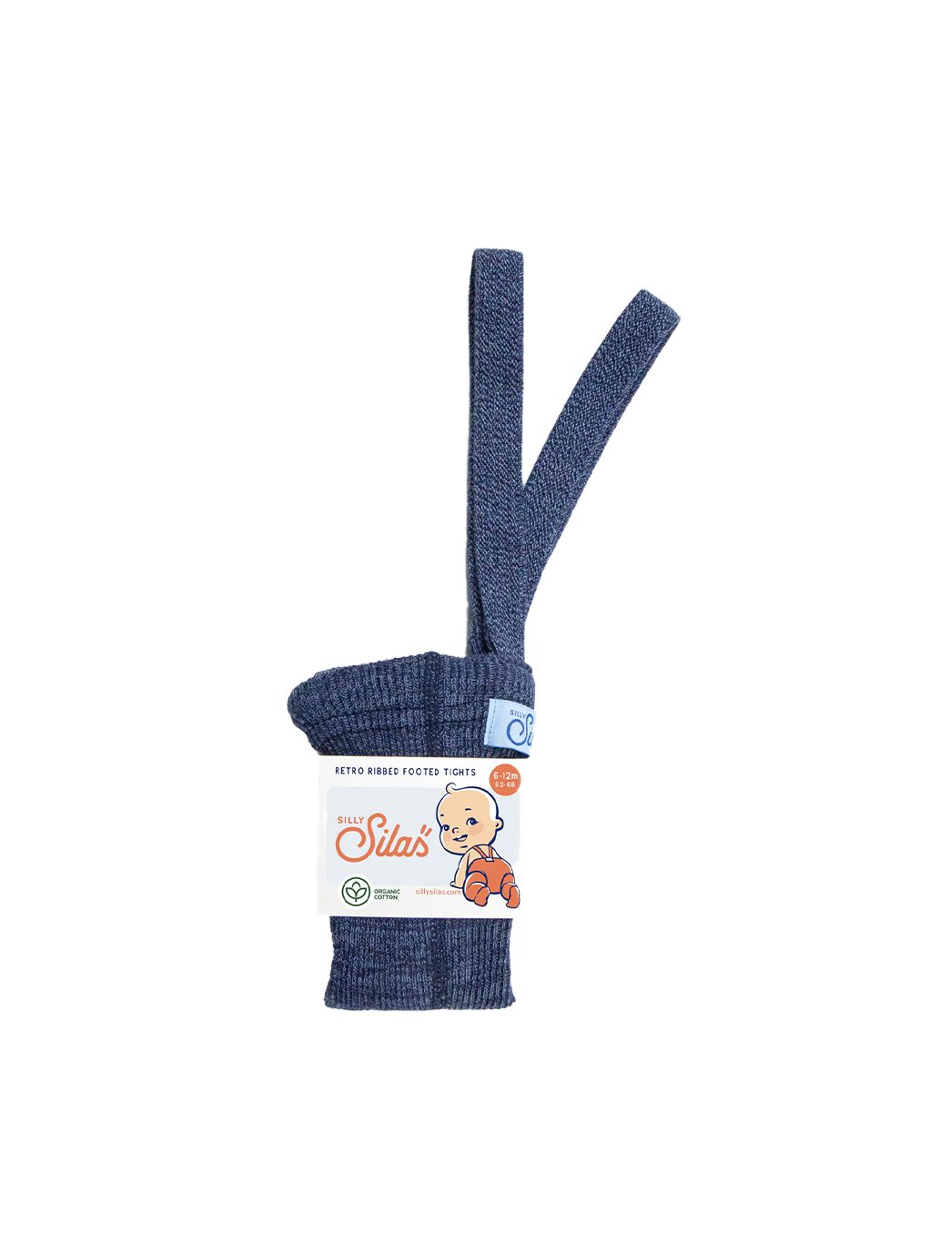 rajstopy z organicznej bawełny z szelkami w stylu vintage Silly Silas BÉBÉ Concept