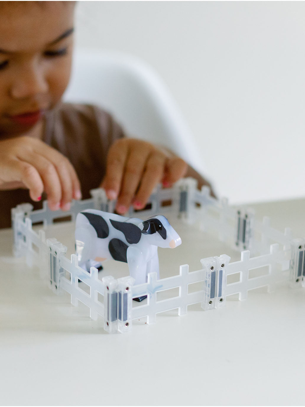 Klocki magnetyczne Farm Animals 25 el. Magna-Tiles BÉBÉ Concept