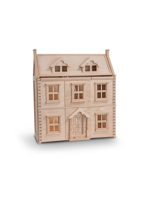 вікторіанський дерев'яний ляльковий будиночок