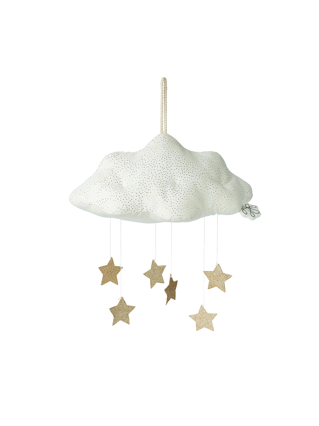 Miękki mobil zawieszka z brokatowymi gwiazdami Picca Loulou BÉBÉ Concept